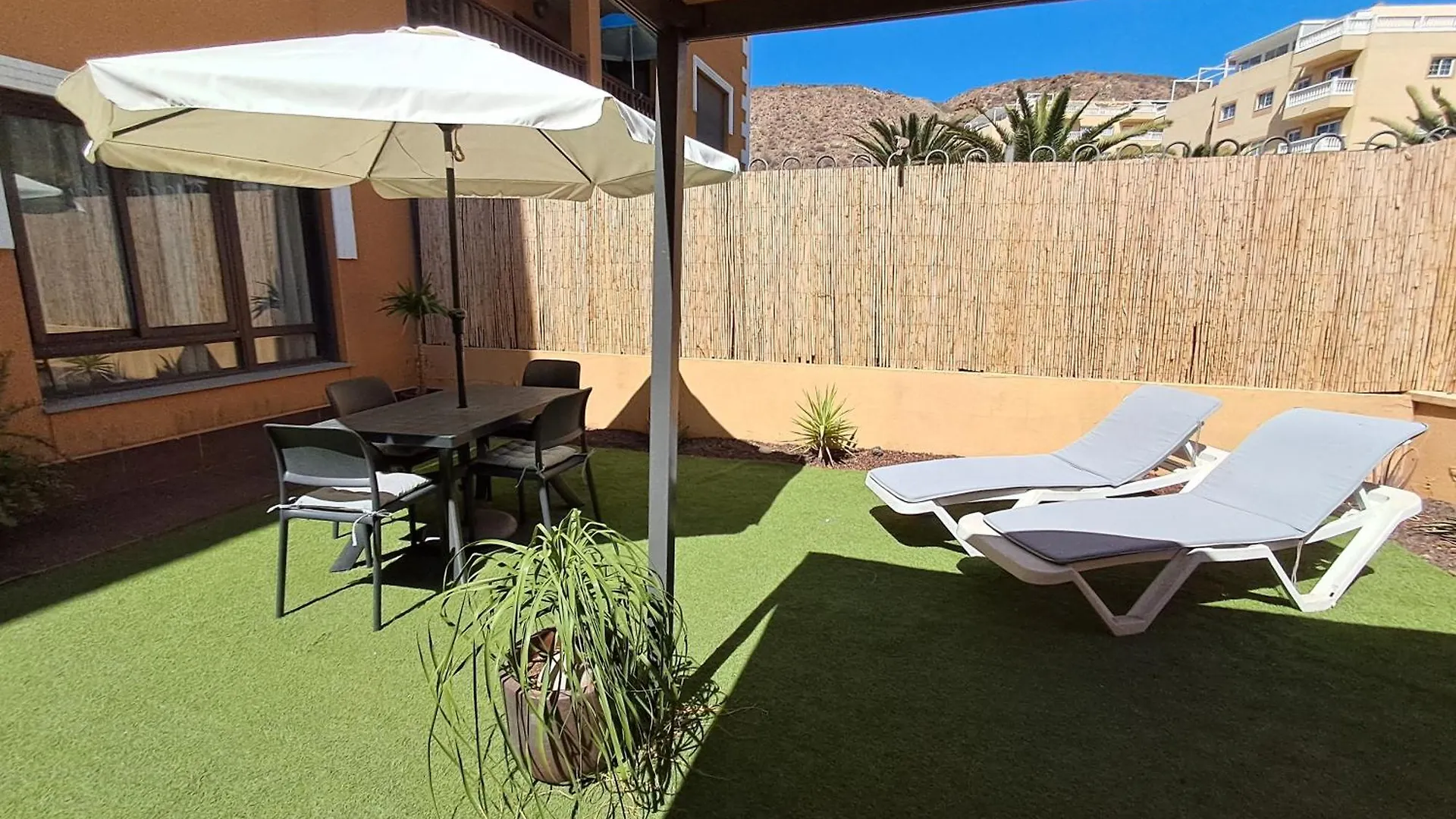 Spacious Apartment With Large Private Garden In Palm Mar Spain